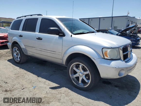 2007 Dodge Durango SLT with VIN 1D8HB48P97F551834, listed as a Copart auction lot 60083815 with 209,826 mi miles and Salvage title. Bid and sale history available at DreamBid. Image 4.