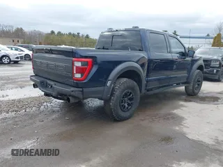 2023 Ford F-150 Raptor with VIN 1FTFW1RG9PFA45363, listed as a IAAI auction lot 41631790 with 64,393 mi miles and . Bid and sale history available at DreamBid. Image 4.