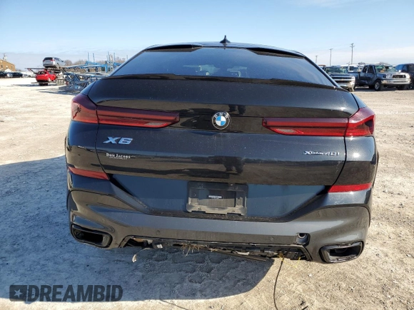 2022 BMW X6 xDrive40i with VIN 5UXCY6C01N9K65807, listed as a Copart auction lot 84708104 with 0 mi miles and Salvage Title. Bid and sale history available at carsss.com. Image 6.