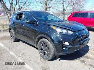 2021 Kia Sportage S with VIN KNDP6CAC6M7887592, listed as a IAAI auction lot 41852917 with 52,185 mi miles and . Bid and sale history available at DreamBid. Image 1.