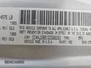 2016 Jeep Compass Sport with VIN 1C4NJDBB1GD566261, listed as a IAAI auction lot 42122853 with 212,060 mi miles. Bid and sale history available at carsss.com. Image 9.