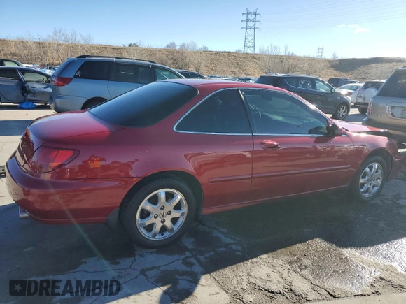 1998 Acura CL Premium z VIN 19UYA2253WL001513, wystawiony jako Copart lot #86998034 z przebiegiem 123 918 mil mil oraz Szkody całkowita. Historia ofert i sprzedaży dostępna na DreamBid. Obrazek 3.
