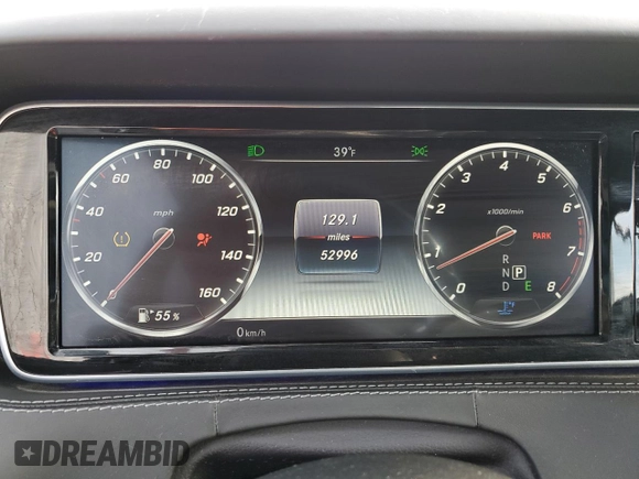 2017 Mercedes-Benz S 550 with VIN WDDXK8CB9HA025415, listed as a Copart auction lot 85521994 with 52,996 mi miles and Salvage Title. Bid and sale history available at DreamBid. Image 9.