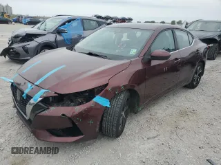 2021 Nissan Sentra SV with VIN 3N1AB8CV2MY266929, listed as a Copart auction lot 57621805 with 105,719 mi miles and Salvage title. Bid and sale history available at DreamBid. Image 1.