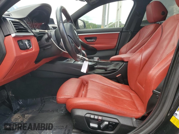 2017 BMW 4 Series 430i with VIN WBA4F7C5XHG437682, listed as a Copart auction lot 56781835 with 129,639 mi miles and Salvage title. Bid and sale history available at DreamBid. Image 7.