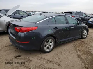 2015 Kia Optima LX with VIN KNAGM4A79F5642604, listed as a Copart auction lot 85157924 with 62,066 mi miles and Salvage Title. Bid and sale history available at carsss.com. Image 3.