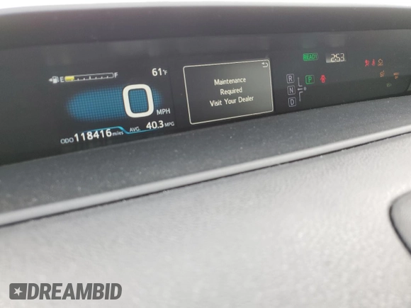 2017 Toyota Prius Two with VIN JTDKBRFU1H3055116, listed as a Copart auction lot 51547065 with 118,416 mi miles and Salvage Title. Bid and sale history available at DreamBid. Image 9.