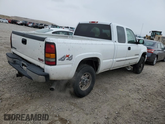 2004 GMC Sierra 2500HD SLE z VIN 1GTHK29U64E336548, wystawiony jako Copart lot #44979505 z przebiegiem 226 577 mil mil oraz Szkoda całkowita • Salvage title. Historia ofert i sprzedaży dostępna na DreamBid. Obrazek 3.