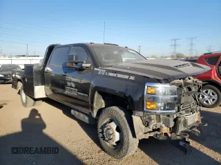 2017 Chevrolet Silverado 3500HD Work Truck with VIN 1GB4KYCY9HF198070, listed as a Copart auction lot 77012994 with 110,332 mi miles and Salvage Title. Bid and sale history available at carsss.com. Image 4.