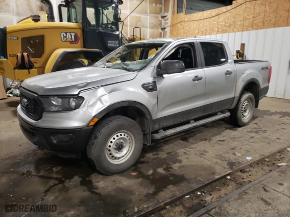 2023 Ford Ranger XL with VIN 1FTER4FH3PLE13247, listed as a Copart auction lot 44058445 with 13,619 mi miles and Salvage Title. Bid and sale history available at carsss.com. Image 1.