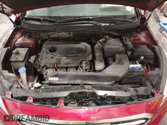 2015 Hyundai Sonata SE with VIN 5NPE24AF8FH003265, listed as a IAAI auction lot 41909096 with 75,453 mi miles and . Bid and sale history available at DreamBid. Image 10.