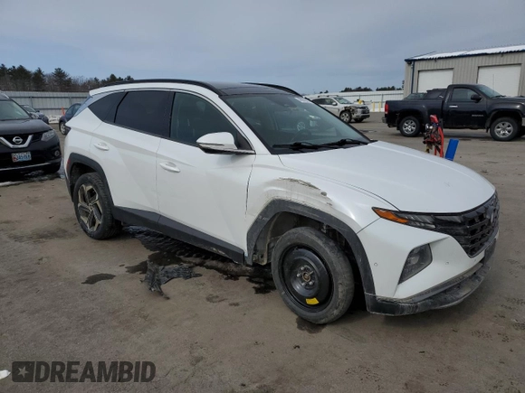 2022 Hyundai Tucson Limited with VIN 5NMJECAE8NH079815, listed as a Copart auction lot 46863115 with 77,756 mi miles and Salvage Title. Bid and sale history available at carsss.com. Image 4.