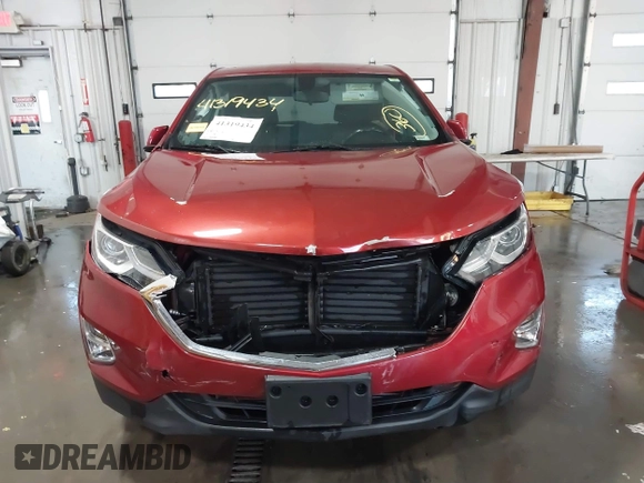 2019 Chevrolet Equinox LT with VIN 3GNAXKEV8KS668387, listed as a IAAI auction lot 41319434 with 60,449 mi miles and . Bid and sale history available at carsss.com. Image 12.