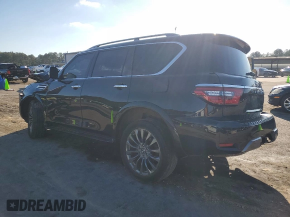 2023 Nissan Armada Platinum with VIN JN8AY2DA2P9403970, listed as a Copart auction lot 80102464 with 36,957 mi miles and Salvage Title. Bid and sale history available at carsss.com. Image 2.