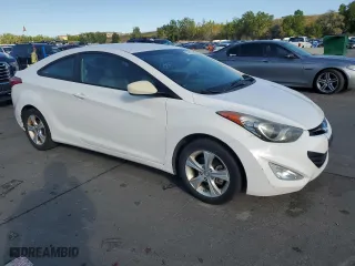 2013 Hyundai Elantra Coupe GS PZEV with VIN KMHDH6AE6DU001610, listed as a Copart auction lot 71978914 with 105,932 mi miles and Salvage Title. Bid and sale history available at carsss.com. Image 4.