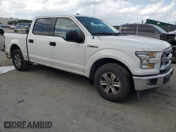 2017 Ford F-150 XL with VIN 1FTEW1CFXHFC04386, listed as a Copart auction lot 52819555 with 167,813 mi miles and Salvage title. Bid and sale history available at DreamBid. Image 4.