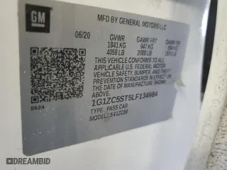 2020 Chevrolet Malibu LS with VIN 1G1ZC5ST5LF134984, listed as a Copart auction lot 46161625 with 81,079 mi miles and Salvage Title. Bid and sale history available at carsss.com. Image 14.