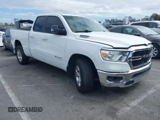 2020 Ram 1500 Big Horn with VIN 1C6RREBT2LN256138, listed as a IAAI auction lot 41814771 with 118,501 mi miles. Bid and sale history available at carsss.com. Image 1.