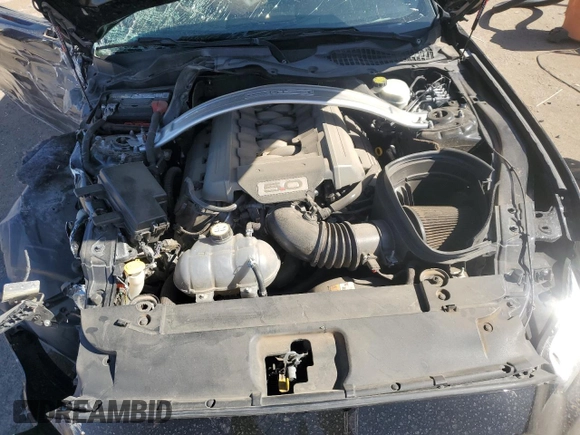 2017 Ford Mustang GT with VIN 1FA6P8CF0H5250508, listed as a Copart auction lot 53699755 with 80,288 mi miles and Salvage title. Bid and sale history available at DreamBid. Image 11.