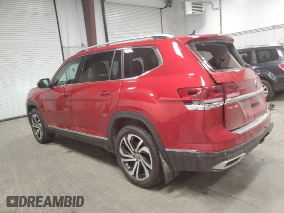 2021 Volkswagen Atlas SEL Premium with VIN 1V2TR2CA5MC542345, listed as a Copart auction lot 51845685 with 30,859 mi miles and Salvage title. Bid and sale history available at DreamBid. Image 2.