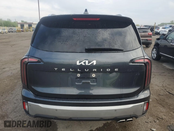 2023 Kia Telluride EX with VIN 5XYP34GC9PG377508, listed as a Copart auction lot 55575655 with 52,047 mi miles and Salvage title. Bid and sale history available at DreamBid. Image 6.