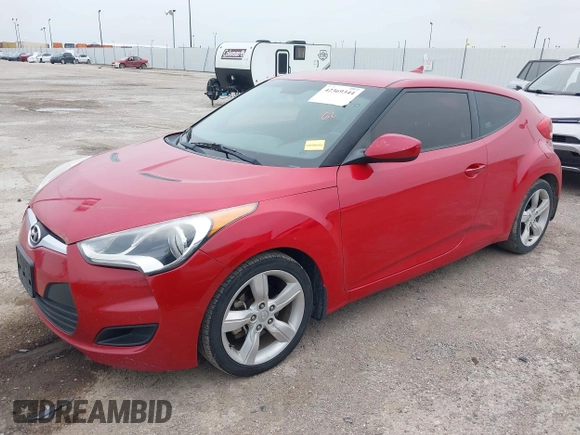 2014 Hyundai Veloster RE:FLEX with VIN KMHTC6AD4EU193709, listed as a IAAI auction lot 42369344 with 175,457 mi miles and . Bid and sale history available at DreamBid. Image 2.