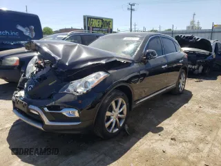 2017 Infiniti QX50 with VIN JN1BJ0RR2HM406604, listed as a Copart auction lot 56928234 with 72,915 mi miles and Salvage Title. Bid and sale history available at carsss.com. Image 1.