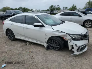 2019 Honda Civic Sedan EX with VIN JHMFC1F30KX008519, listed as a Copart auction lot 51636025 with 42,218 mi miles and Salvage Title. Bid and sale history available at carsss.com. Image 4.