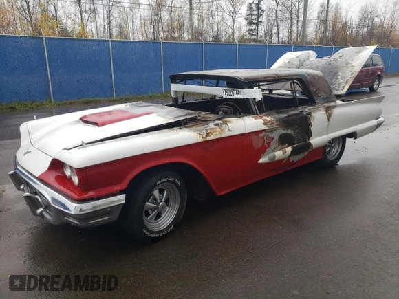 1958 Ford Thunderbird with VIN H8Y1159760000000, listed as a Copart auction lot 79226744 with Not Provided miles and Non Repairable. Bid and sale history available at DreamBid. Image 1.