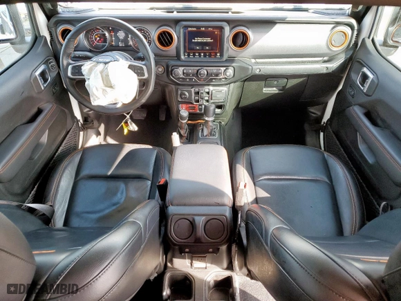 2021 Jeep Gladiator Mojave with VIN 1C6JJTEG3ML621348, listed as a Copart auction lot 45310285 with 20,671 mi miles and Salvage Title. Bid and sale history available at carsss.com. Image 8.