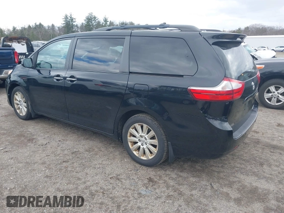 2015 Toyota Sienna Ltd with VIN 5TDDK3DC5FS125017, listed as a IAAI auction lot 41856928 with 116,597 mi miles. Bid and sale history available at carsss.com. Image 3.