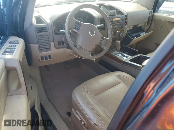 2008 Nissan Titan SE with VIN 1N6BA07D88N346095, listed as a Copart auction lot 81710484 with 90,568 mi miles and Salvage Title. Bid and sale history available at carsss.com. Image 8.