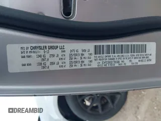 2013 Dodge Journey SXT with VIN 3C4PDCBG3DT701686, listed as a IAAI auction lot 42072002 with Not Provided miles. Bid and sale history available at carsss.com. Image 9.
