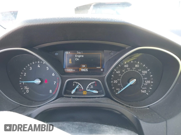 2018 Ford Focus SE with VIN 1FADP3FE8JL256698, listed as a IAAI auction lot 41757179 with 118,498 mi miles. Bid and sale history available at carsss.com. Image 7.