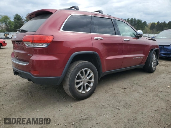 2014 Jeep Grand Cherokee Limited with VIN 1C4RJFBG3EC101265, listed as a Copart auction lot 53833235 with Not Provided miles and Salvage Title. Bid and sale history available at DreamBid. Image 3.