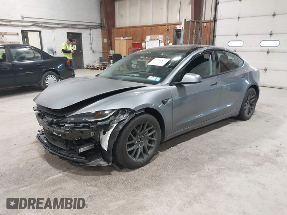 2024 Tesla Model 3 Long Range with VIN 5YJ3E1EB0RF860736, listed as a IAAI auction lot 41966827 with 5,134 mi miles and . Bid and sale history available at DreamBid. Image 20.