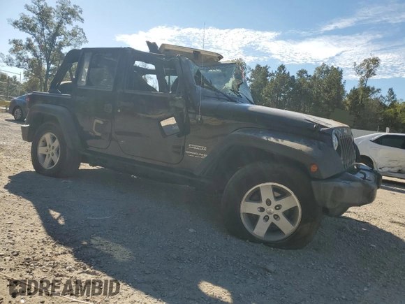 2018 Jeep Wrangler JK Unlimited Sport S with VIN 1C4BJWDG9JL884536, listed as a Copart auction lot 76707124 with 169,277 mi miles and Salvage Title. Bid and sale history available at carsss.com. Image 4.