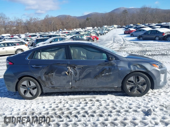 2020 Hyundai Ioniq Limited with VIN KMHC05LC0LU207948, listed as a IAAI auction lot 41259788 with 46,189 mi miles and . Bid and sale history available at DreamBid. Image 14.