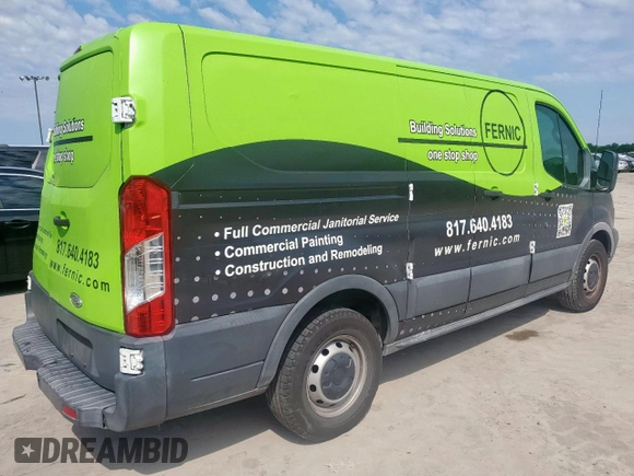 2015 Ford Transit Cargo with VIN 1FTNE1ZM6FKA10483, listed as a Copart auction lot 60918755 with 333,904 mi miles and Salvage title. Bid and sale history available at DreamBid. Image 3.