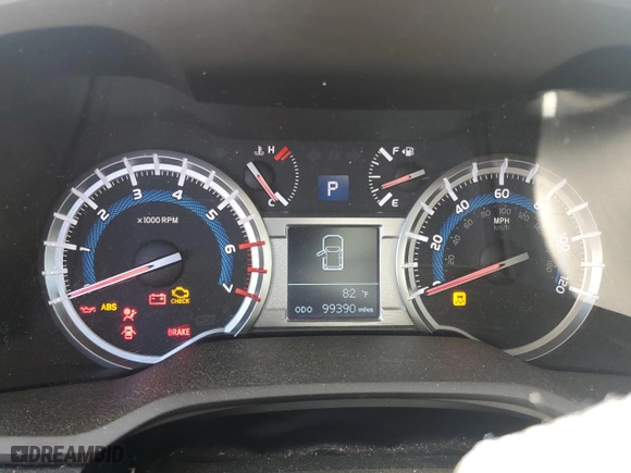 2019 Toyota 4Runner SR5 with VIN JTEBU5JR3K5731949, listed as a Copart auction lot 50256505 with 99,390 mi miles and Salvage Title. Bid and sale history available at carsss.com. Image 9.