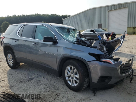 2021 Chevrolet Traverse LS with VIN 1GNERFKW8MJ122578, listed as a Copart auction lot 68529624 with 0 mi miles and Salvage Title. Bid and sale history available at carsss.com. Image 4.
