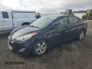 2013 Hyundai Elantra GLS with VIN 5NPDH4AE9DH338730, listed as a Copart auction lot 61090885 with 109,014 mi miles and Salvage title. Bid and sale history available at DreamBid. Image 1.