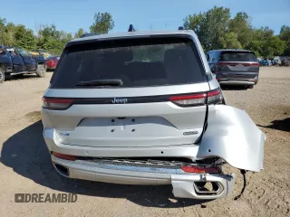 2022 Jeep Grand Cherokee Overland with VIN 1C4RJYD64N8756960, listed as a Copart auction lot 69174624 with 23,249 mi miles and Salvage title. Bid and sale history available at DreamBid. Image 6.