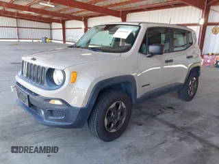 2015 Jeep Renegade Sport with VIN ZACCJBATXFPC19551, listed as a IAAI auction lot 41954192 with 141,192 mi miles and . Bid and sale history available at DreamBid. Image 2.