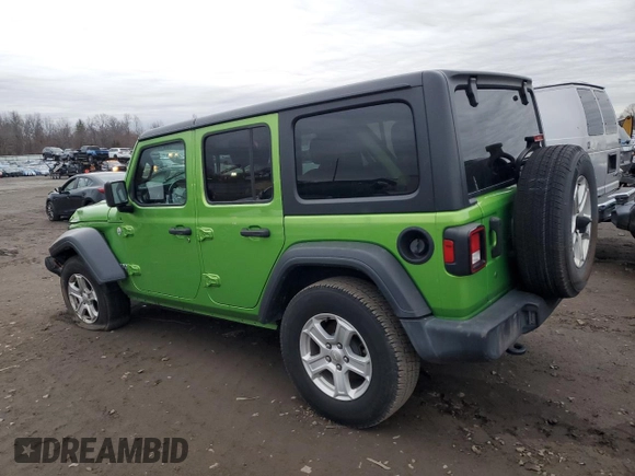 2020 Jeep Wrangler Unlimited Willys with VIN 1C4HJXDN2LW152717, listed as a Copart auction lot 85485464 with 154,436 mi miles and Salvage title. Bid and sale history available at DreamBid. Image 2.