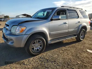 2005 Toyota Sequoia Limited with VIN 5TDBT48A65S254966, listed as a Copart auction lot 46515435 with 72,120 mi miles and Salvage Title. Bid and sale history available at DreamBid. Image 1.