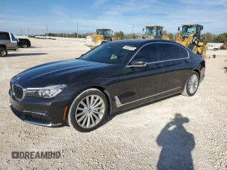 2016 BMW 7 Series 740i with VIN WBA7E2C56GG547064, listed as a Copart auction lot 46823415 with 45,002 mi miles and Salvage Title. Bid and sale history available at carsss.com. Image 1.