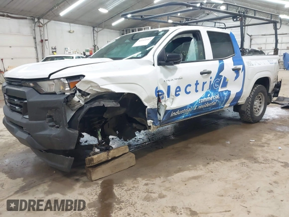 2023 Chevrolet Colorado 2WD Work Truck with VIN 1GCPSBEK3P1230828, listed as a IAAI auction lot 42211557 with 35,153 mi miles and . Bid and sale history available at DreamBid. Image 2.
