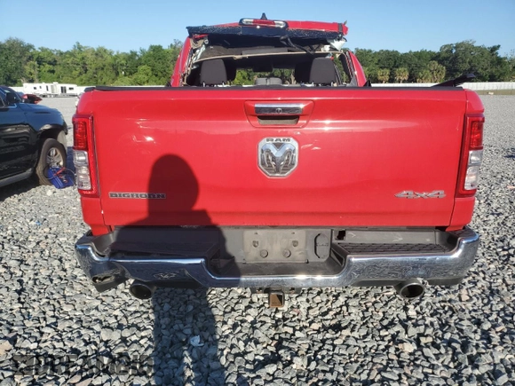2019 Ram 1500 Big Horn/Lone Star with VIN 1C6SRFFTXKN854008, listed as a Copart auction lot 52307845 with 62,757 mi miles and Non Repairable. Bid and sale history available at carsss.com. Image 6.