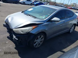 2012 Hyundai Elantra Limited with VIN KMHDH4AE5CU388816, listed as a IAAI auction lot 41817870 with 136,547 mi miles. Bid and sale history available at carsss.com. Image 2.